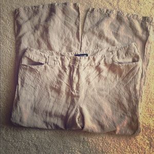 Tan Linen Pants